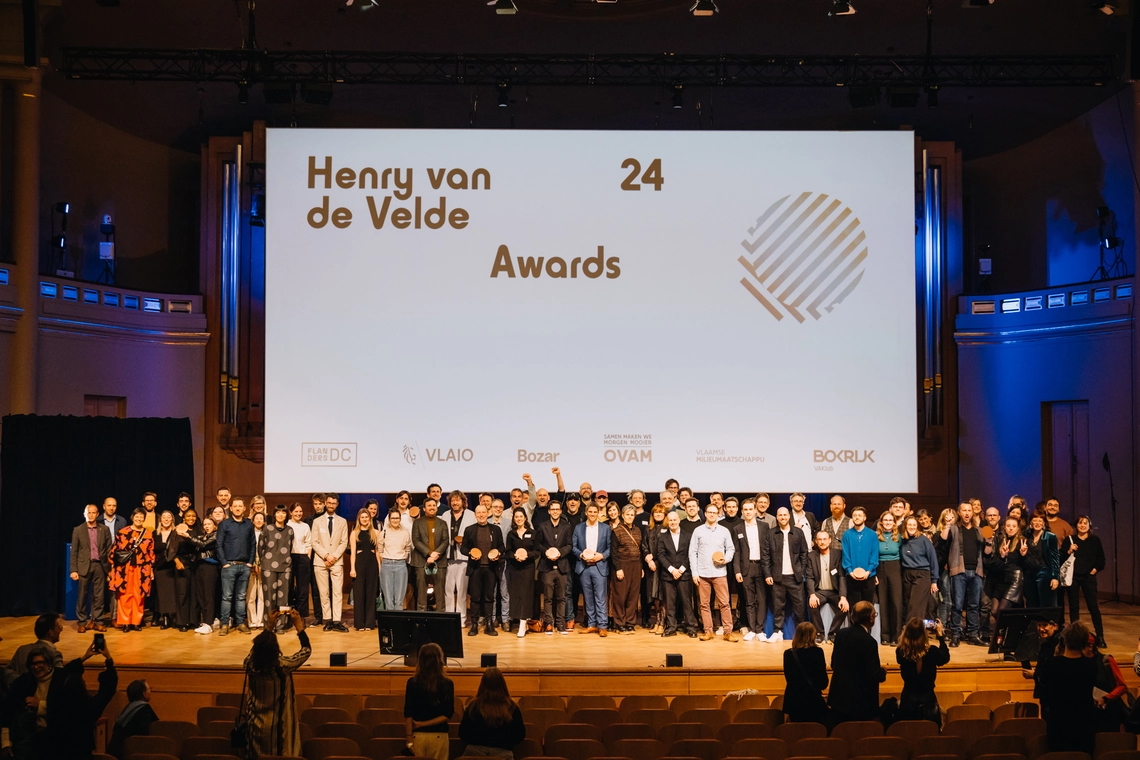 Dirk Wynants, Nathalie Van der Massen, Zaventem Ateliers en JUUNOO grote winnaars van de Henry van de Velde Awards 24!
