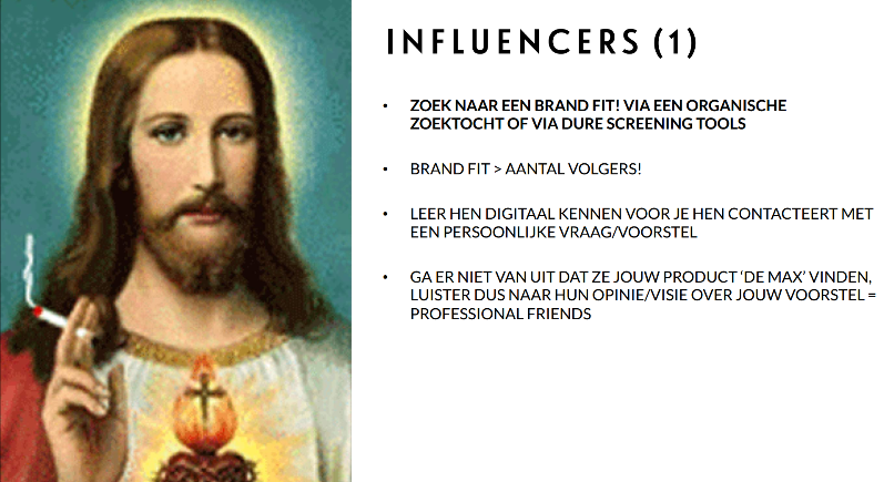 Public Relations: influencers