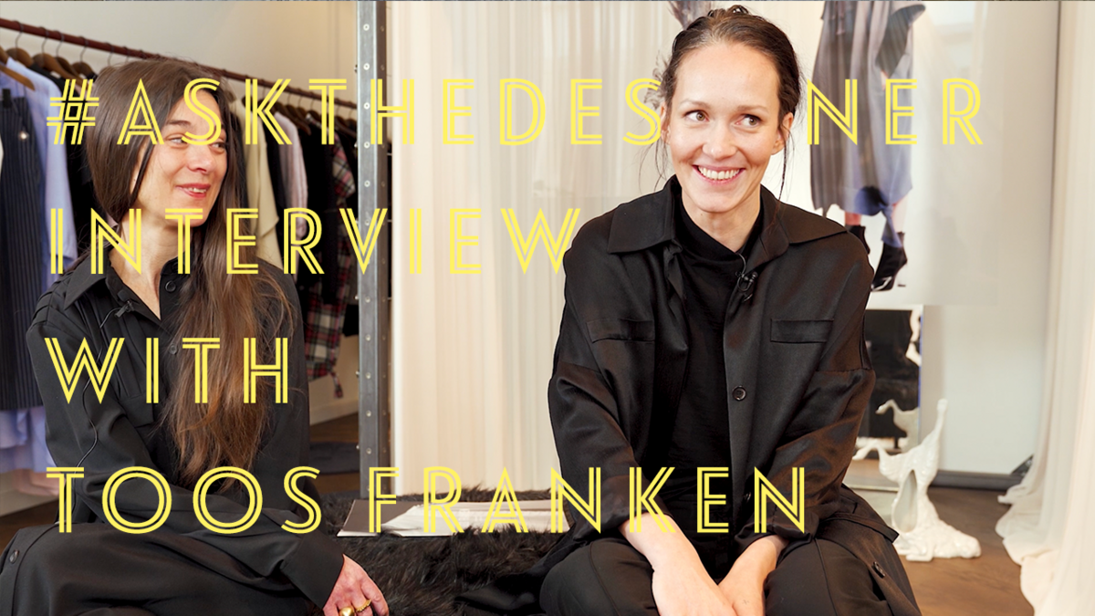#askthedesigner with fashion designer Toos Franken