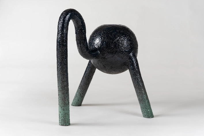 Kraanvogel object, Pieter Bostoen en Gilles Mayk Navangi